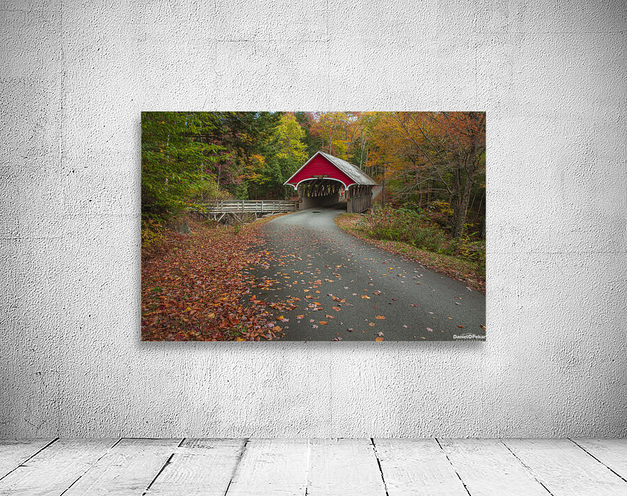 Magical Autumn Path to Bridge Wall Preview