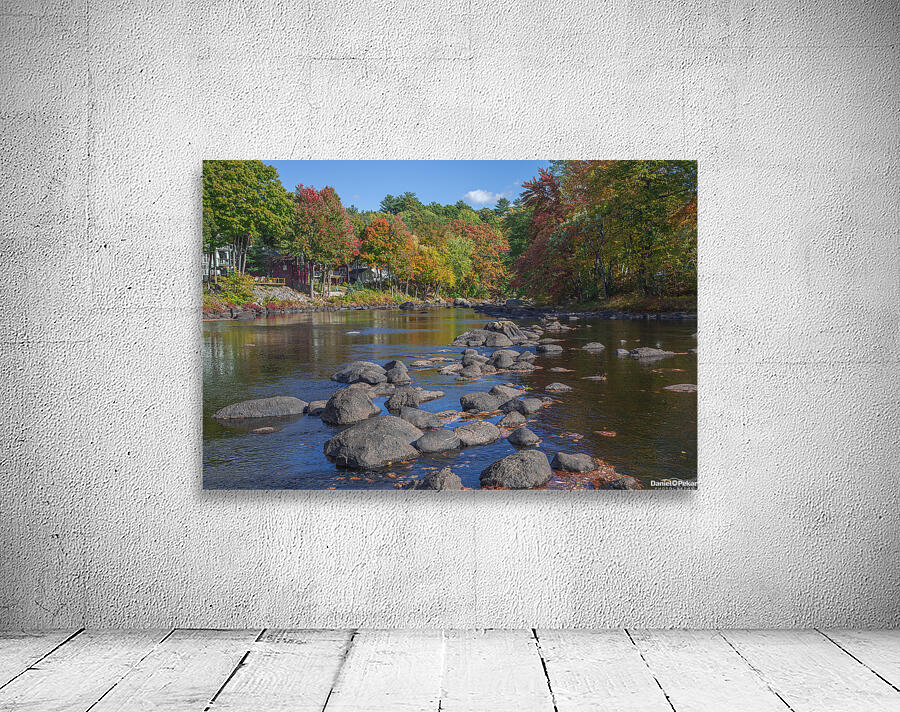 Autumn River Stone Crossing Wall Preview