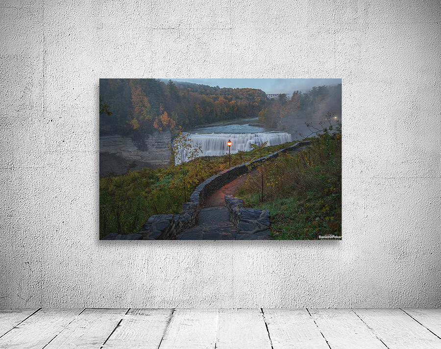 Evening Path to Middle Falls Wall Preview