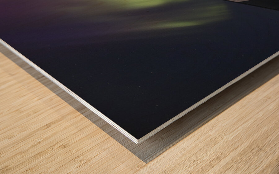 Aurora Spiral Wood print