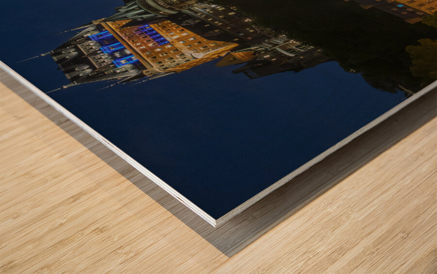 Chateau Frontenac Evening Glow Impression sur bois