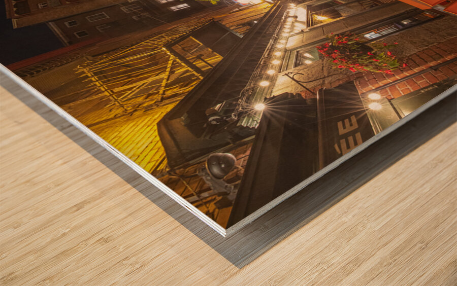 Umbrella Magic Pathway Wood print