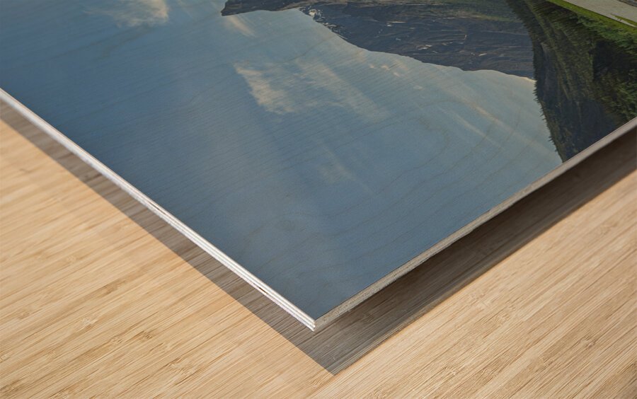 Nahanni Glacier lake Wood print