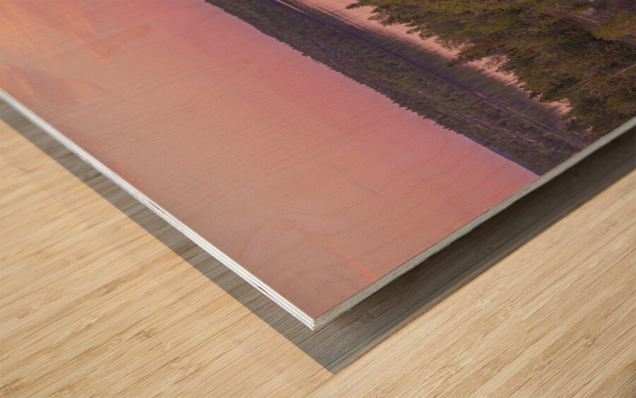 Pilot s Cotton Candy Sunset Wood print