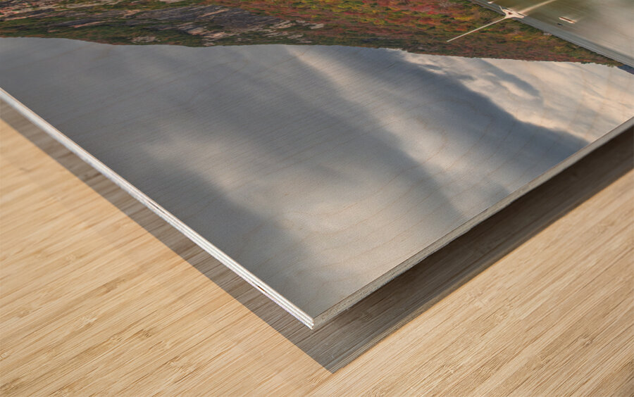 Lake Willoughby Fall Reflection Galore Wood print