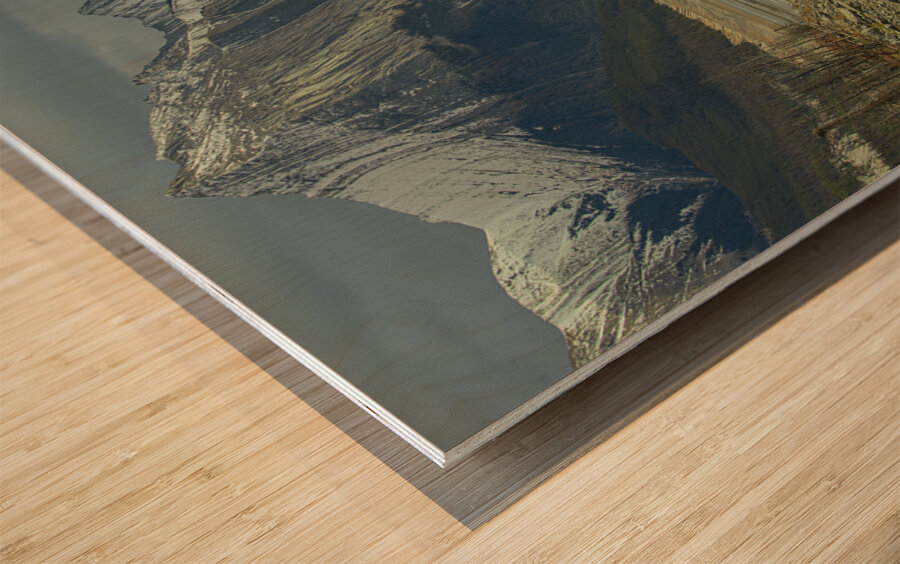 Medicine Lake Majesty Wood print