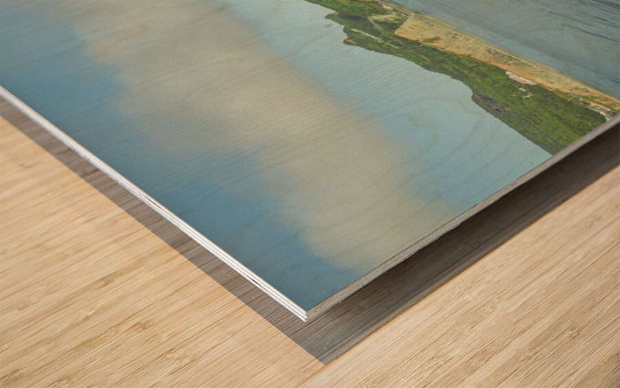 Seascape of Perce Rock Wood print