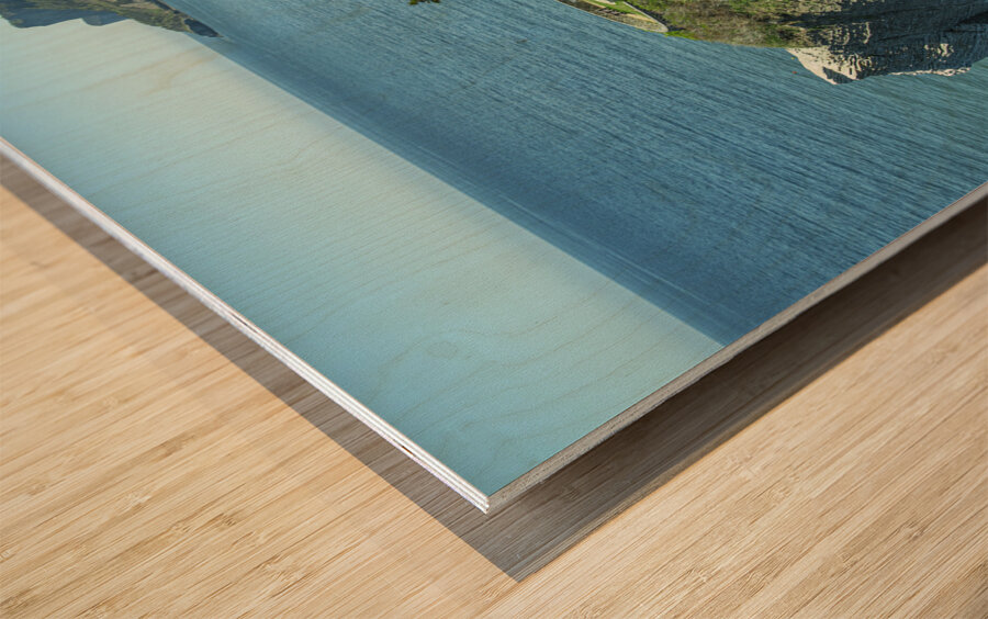 Seascape overlook of Forillion Wood print