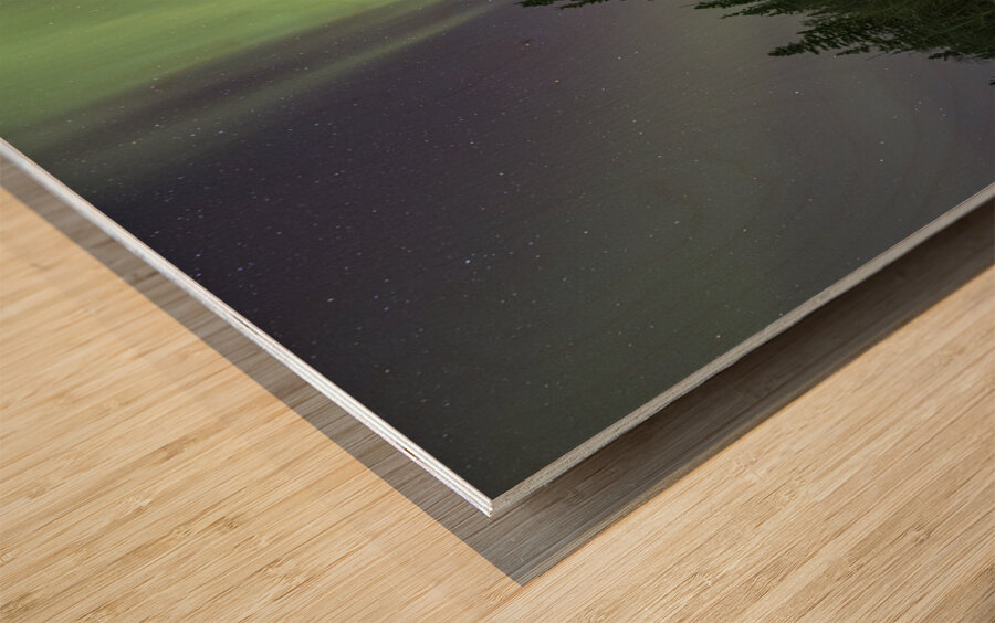 Light up the path Wood print