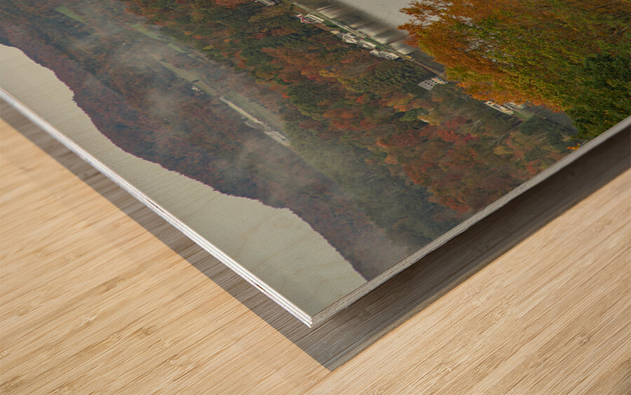 Autumn Overlook of Harvey s Lake Wood print