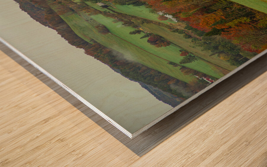 Barnet Autumn Rolling Hills Wood print