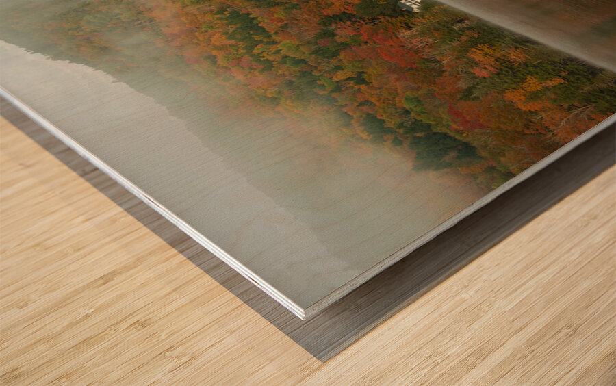 Unveiling of Autumn Paradise Wood print
