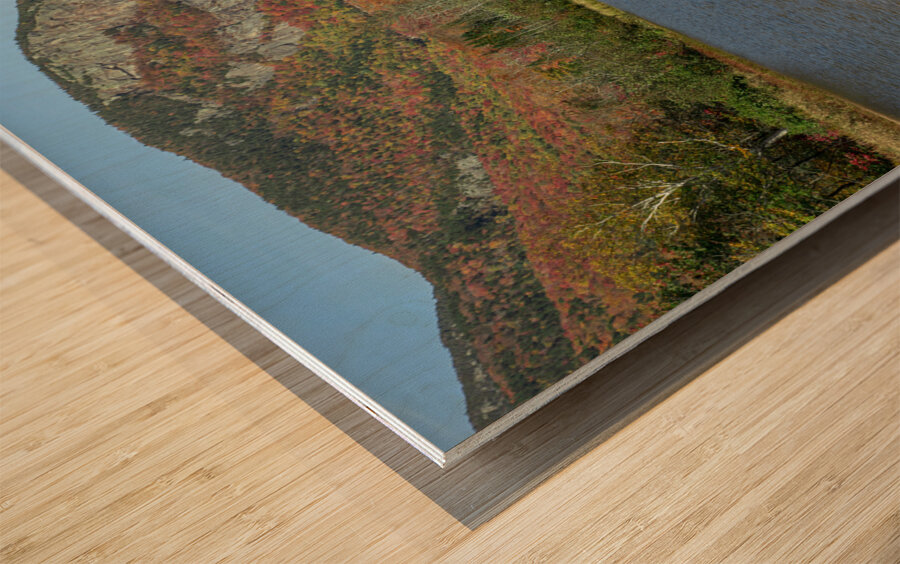 Autumn at Willey Pond Impression sur bois