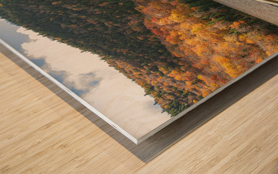 Dixville Autumn Scenic Road Wood print