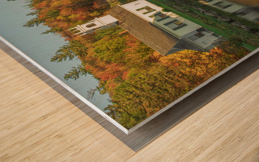 Stark Autumn  Reflections Wood print