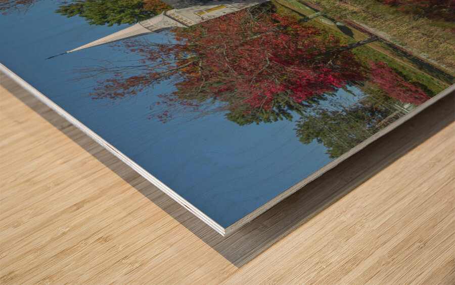 Sugar Hill Chapel Reflections Wood print