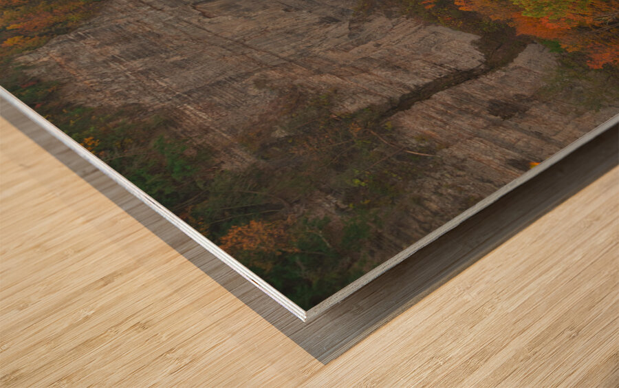 Taughannock Falls Autumn Overlook Impression sur bois