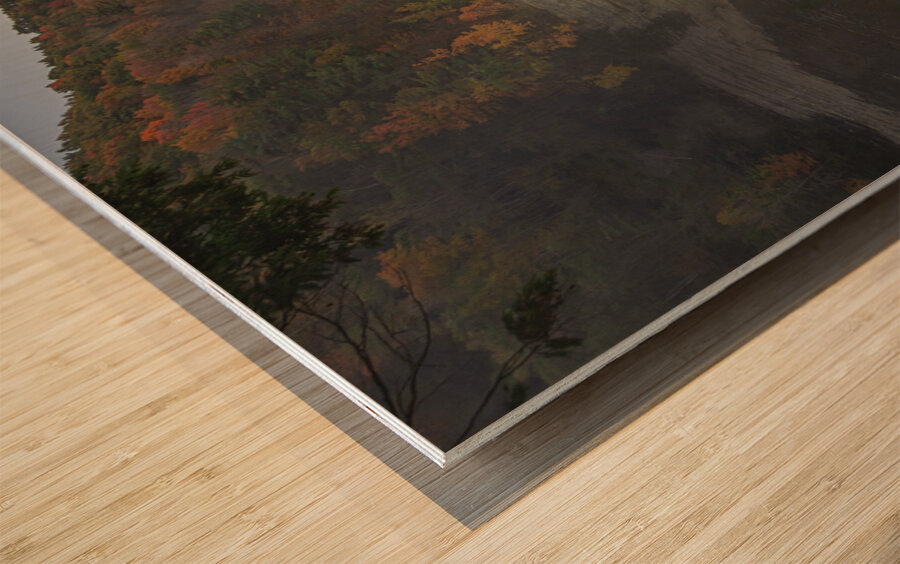 Evening Lights at Middle Falls Impression sur bois