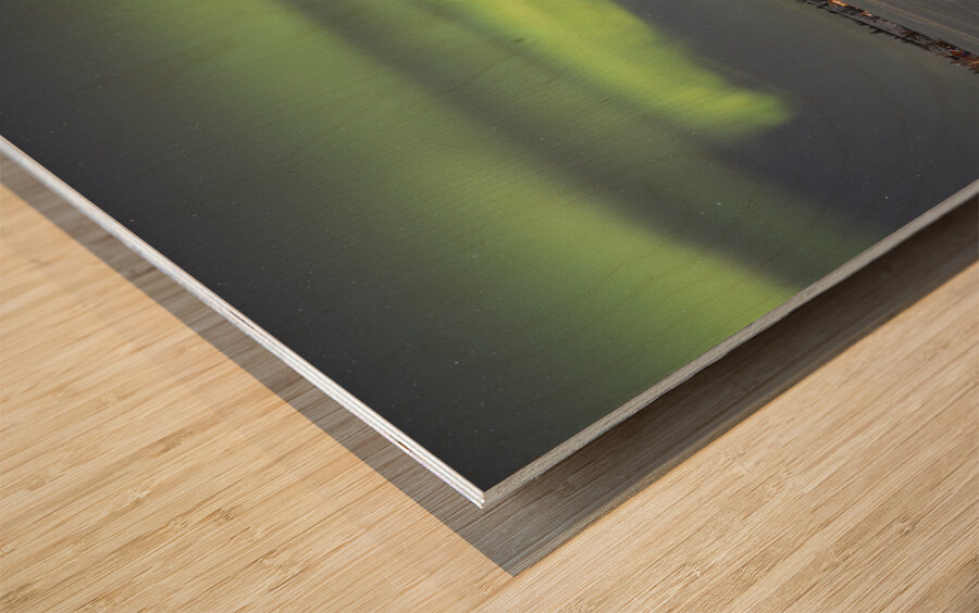 Aurora Portal Formation Wood print