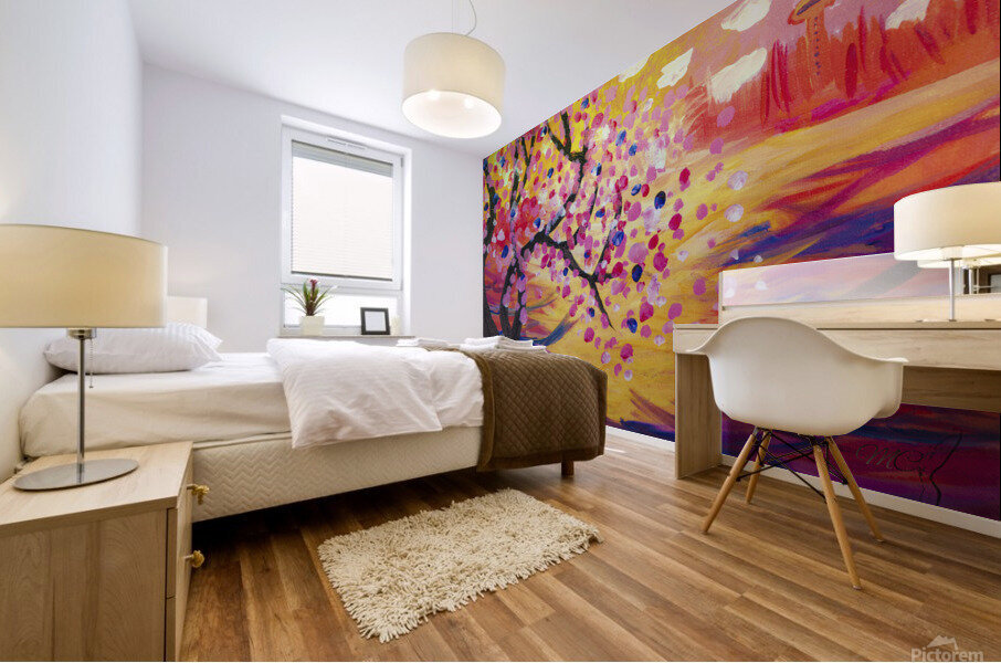 Toronto Cherry Blossom Mural print