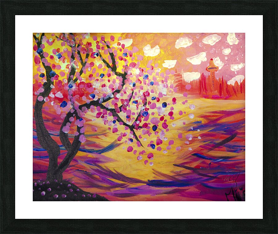 Toronto Cherry Blossom Picture Frame print