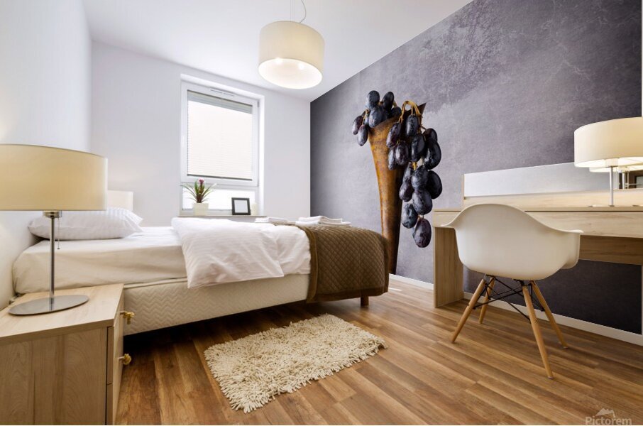 Grapes by Silo Mural print