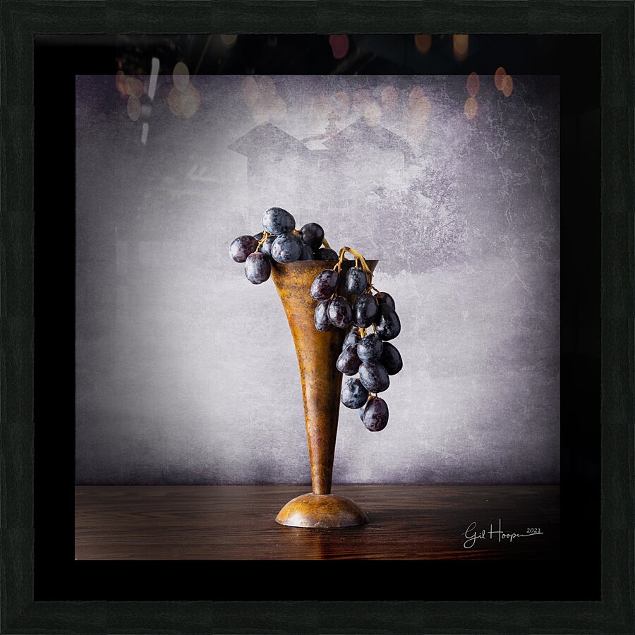 Grapes by Silo Picture Frame print