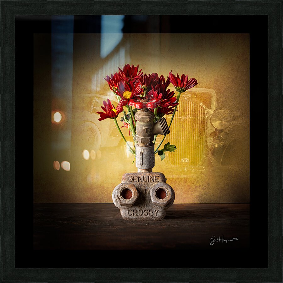 Flower in Valve Nbr 3 Picture Frame print