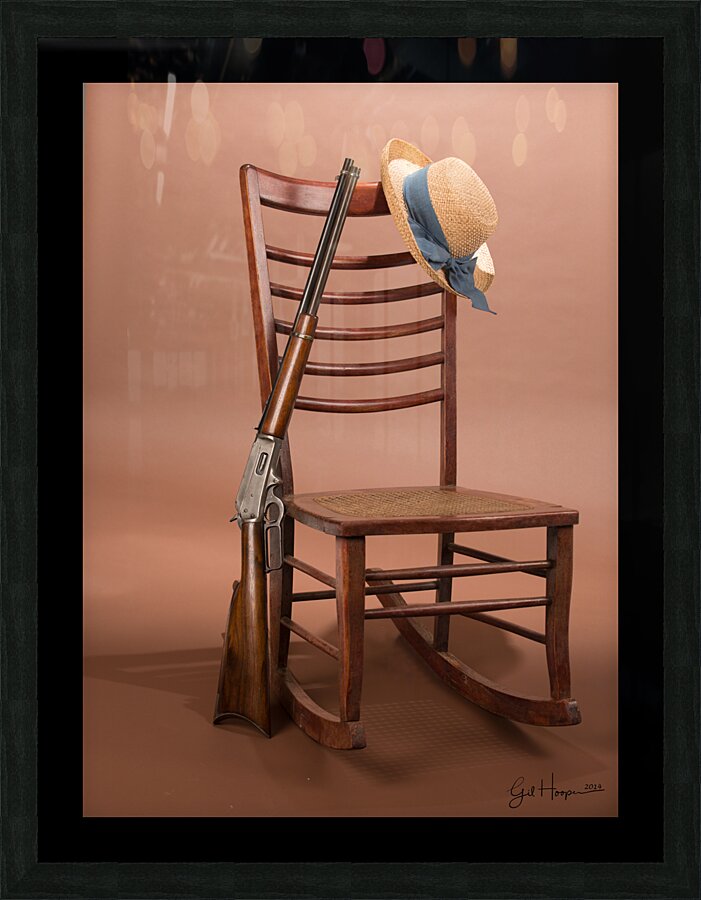 Rocking chair and Carbine Picture Frame print