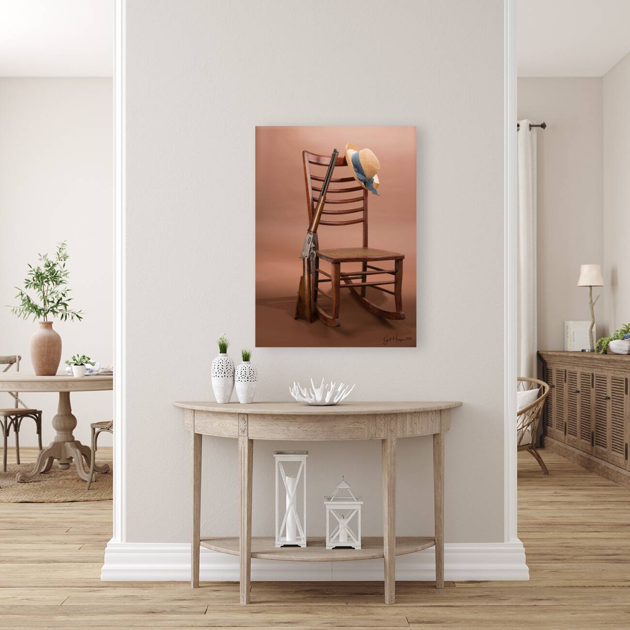 Rocking chair and Carbine Reproduction