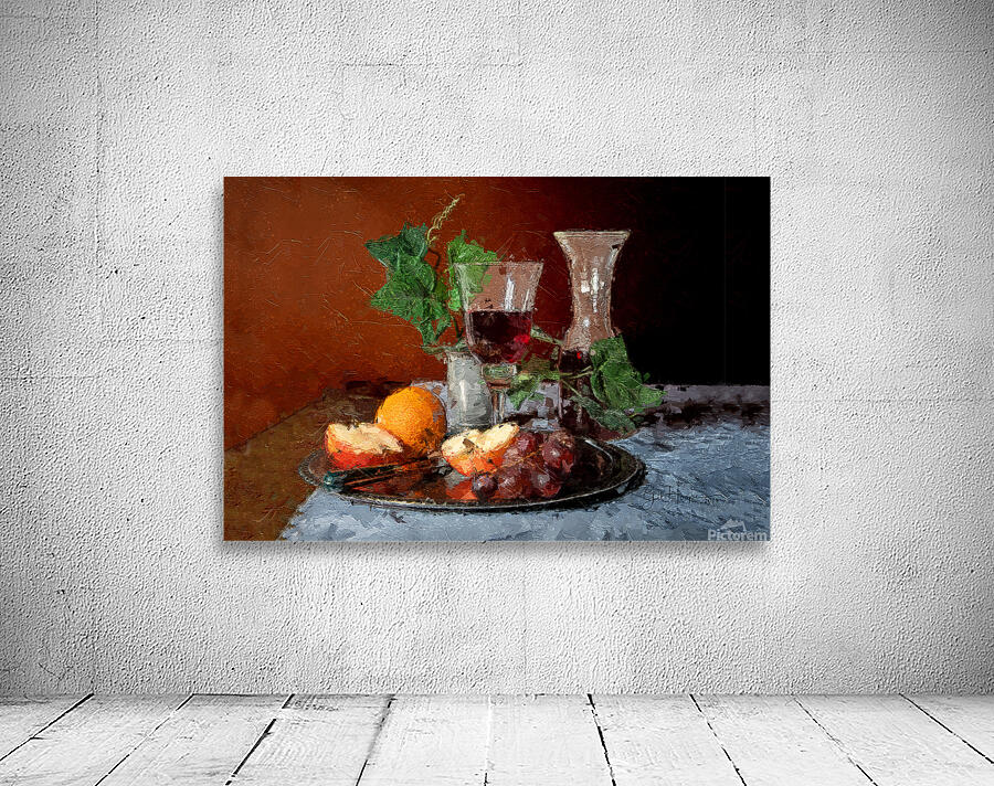 Fruit and Wine Painterly Wall Preview