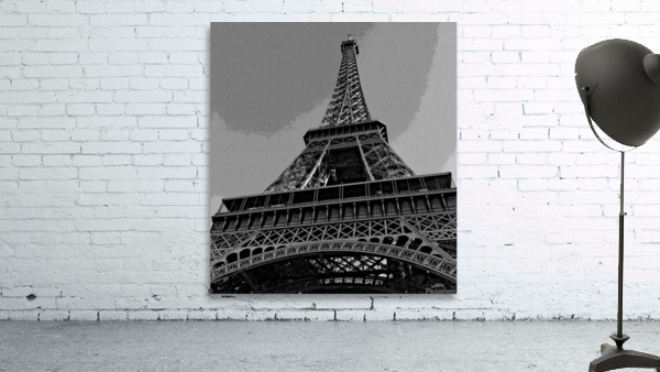 Black & white Eiffel Tower  Wall Preview