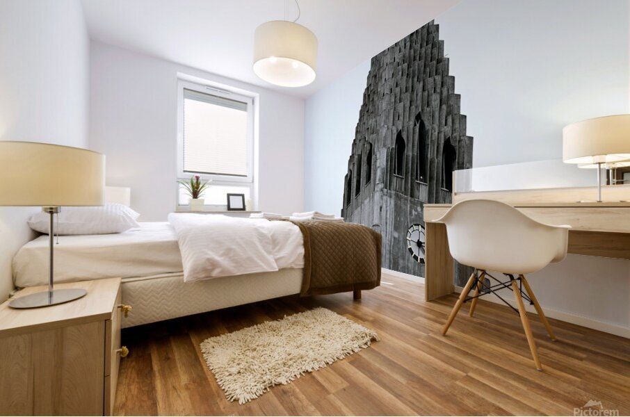 Hallgrimskirkja Reykjavik Iceland Mural print