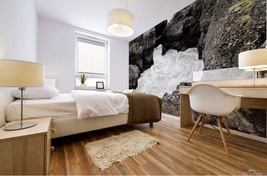 Hraunfossar 1 Iceland Mural print