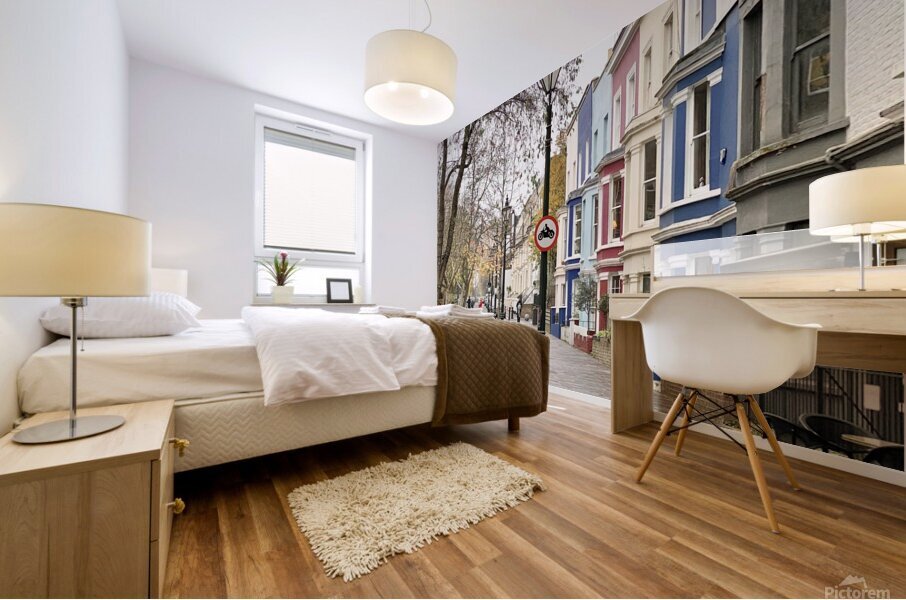 Notting Hill in London United Kingdom Mural print