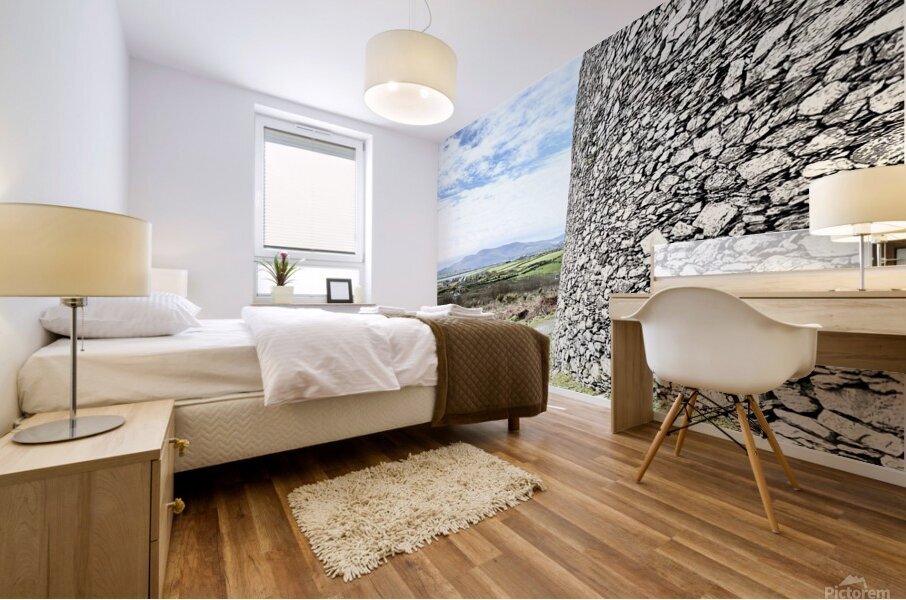 Cahergall Stone Fort Ireland Mural print