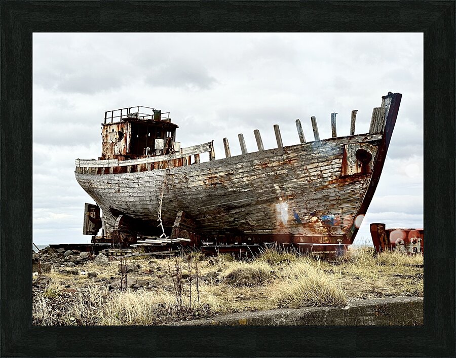 Akranes Ship Ruin Iceland Picture Frame print
