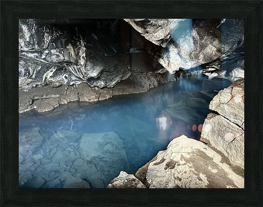 Grjotagja Iceland Picture Frame print
