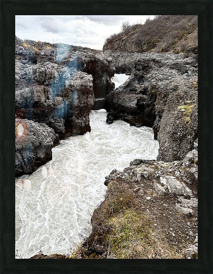 Hraunfossar 1 Iceland Picture Frame print