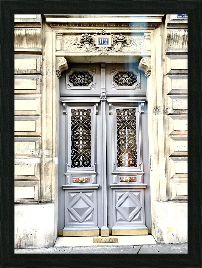 Paris Door 2 Picture Frame print