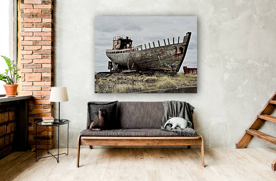 Akranes Ship Ruin Iceland Reproduction