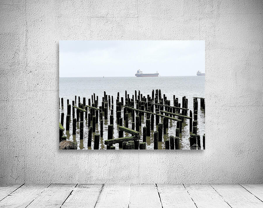 Pier Ruin in Astoria Oregon Wall Preview