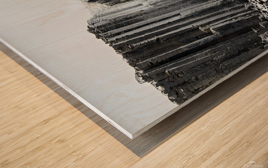 Icy Studlagil Waterfall Iceland Wood print