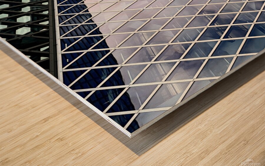 Seattle Central Library Wood print