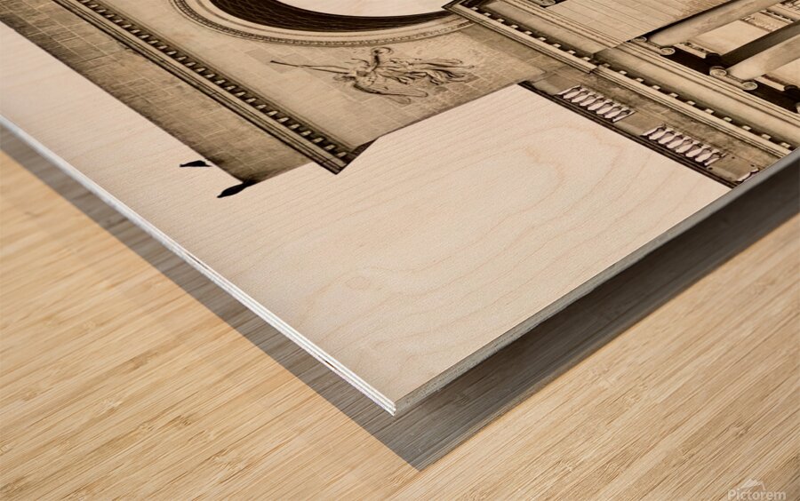 The Thinker in San Francisco California Wood print