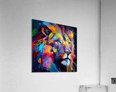 Colored Lion wall art   Acrylic Print
