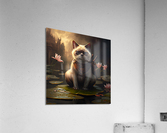 Epic warrior Cat and Lotus  Acrylic Print