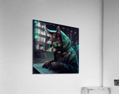 Hacker Cat Cyberpunk   Acrylic Print