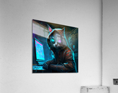 Hacker Cat Cyberpunk   Acrylic Print