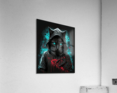 cyberpunk hacker cat Acrylic Print